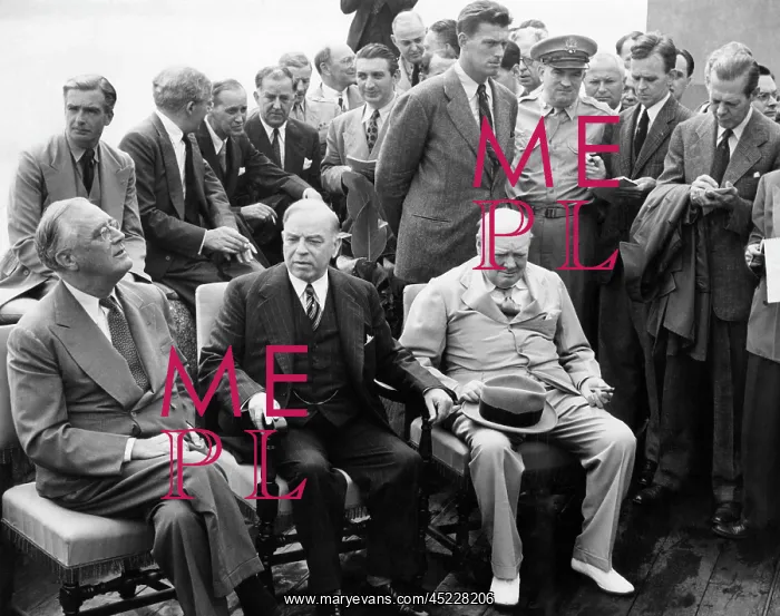 : World War II. From left: US President Franklin ? : World War II. From left: US President Franklin ?