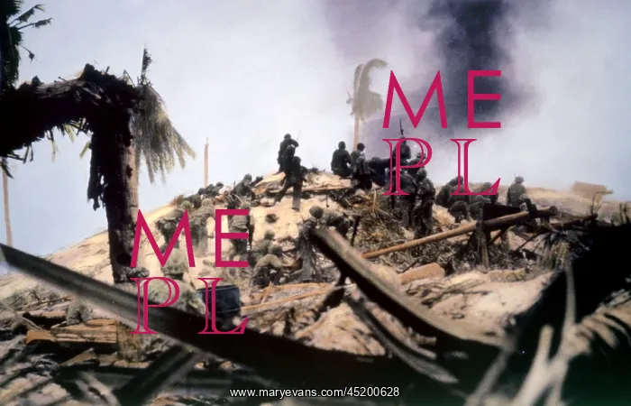 : World War II, Marines on Tarawa, 1943. ? : World War II, Marines on Tarawa, 1943. ?