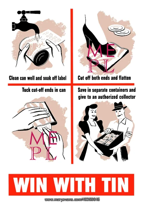 : World War II poster giving directions on how : World War II poster giving directions on how