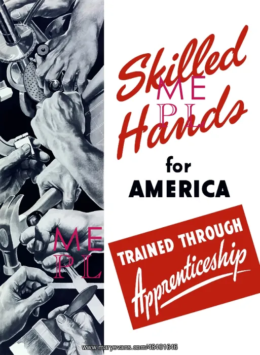 : World War II poster showing many hands doing various tasks : World War II poster showing many hands doing various tasks