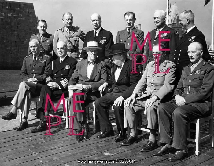 : World War II. Seated, from left: George ? : World War II. Seated, from left: George ?