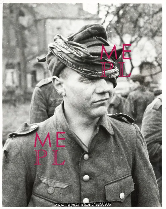 : World War II young captured German soldier : World War II young captured German soldier