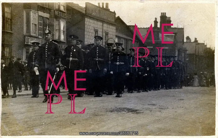 : World War One Military Procession, Doncaster, England : World War One Military Procession, Doncaster, England