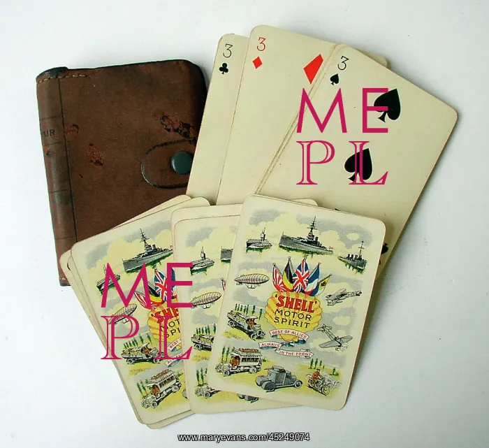 : World War One pack of playing cards - Shell Motor Spirit Co : World War One pack of playing cards - Shell Motor Spirit Co