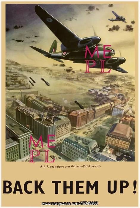 : Back Them Up - World War Two poster : Back Them Up - World War Two poster