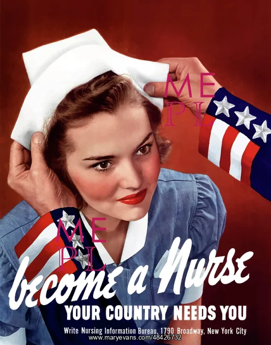 : World War Two poster of Uncle Sam placing : World War Two poster of Uncle Sam placing