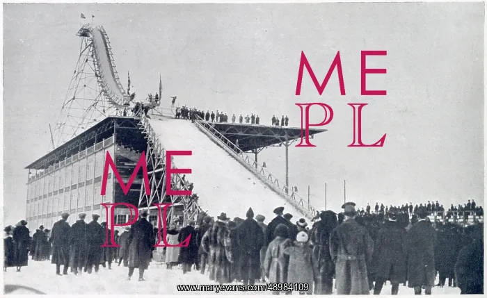 : Worlds Highest Ski Jump in Calgary, Alberta 1922 : Worlds Highest Ski Jump in Calgary, Alberta 1922