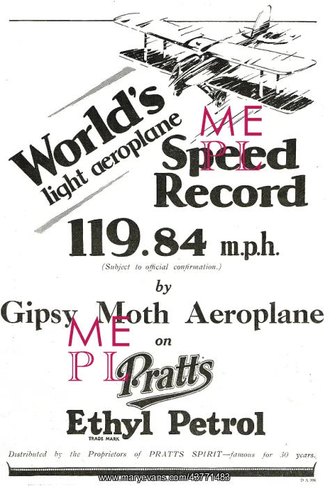  : World's Light Aeroplane Speed Record