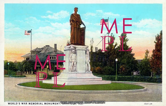 : World's War Memorial Monument, Danville, Illinois, USA : World's War Memorial Monument, Danville, Illinois, USA