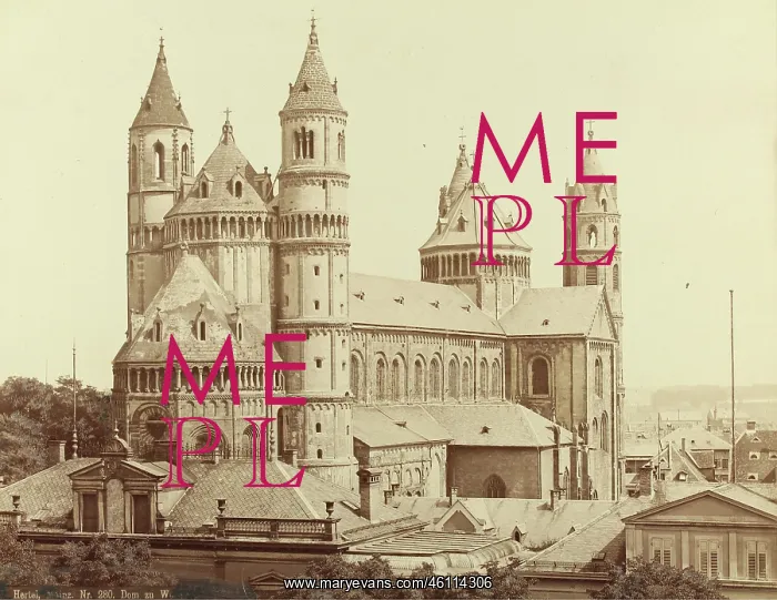 : Worms Cathedral. About 1900. Photograph by C. Hertel / M : Worms Cathedral. About 1900. Photograph by C. Hertel / M