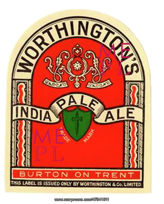 : Worthington's India Pale Ale (Green coloured shield) : Worthington's India Pale Ale (Green coloured shield)