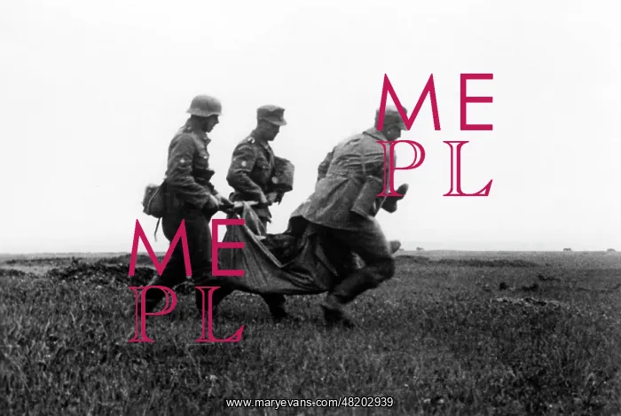 : A wounded infantryman, 1942 : A wounded infantryman, 1942