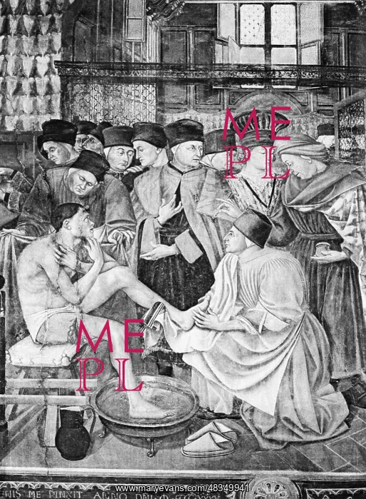 : Wounded in an infirmary, around 1420-1500 : Wounded in an infirmary, around 1420-1500