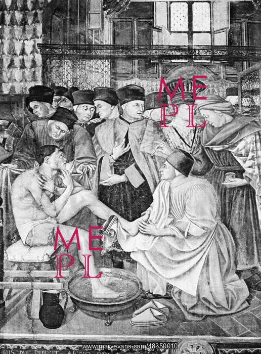 : Wounded in an infirmary, around 1420-1500 : Wounded in an infirmary, around 1420-1500