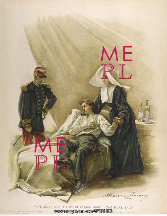 : WOUNDED OFFICER / 1840S : WOUNDED OFFICER / 1840S