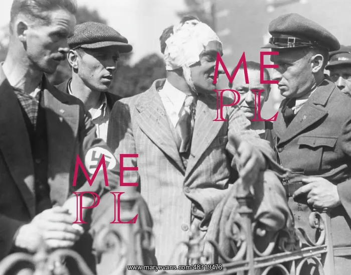 : Wounded people after clashes in Weipert, 1938 : Wounded people after clashes in Weipert, 1938