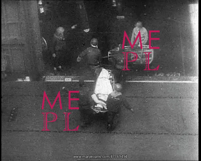  : Wounded Sailor Being Carried Below Decks On