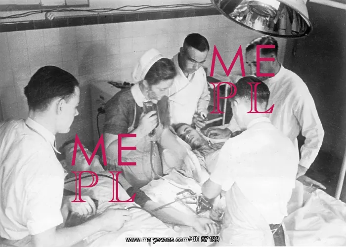 : Wounded in the Second World War in a military hospital : Wounded in the Second World War in a military hospital