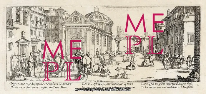  : WOUNDED SOLDIERS  / CALLOT