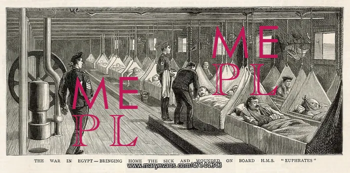  : Wounded troops on HMS Euphrates