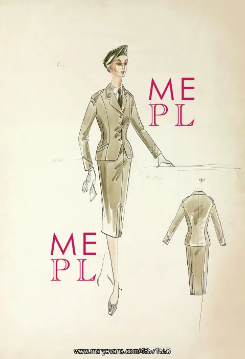 : WRAC No 2 Dress, 1958 (c) : WRAC No 2 Dress, 1958 (c)