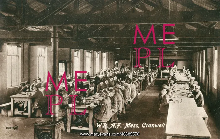 : WRAF Mess Hut at Cranwell, WW1 : WRAF Mess Hut at Cranwell, WW1
