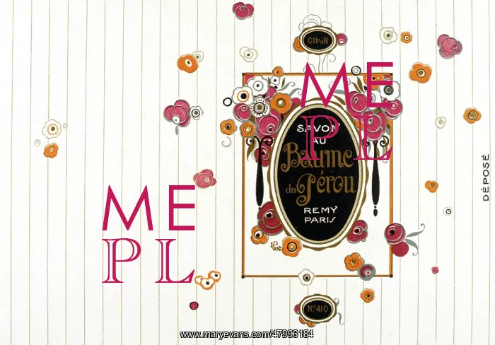 : Wrapper design, Savon au Baume du Perou : Wrapper design, Savon au Baume du Perou