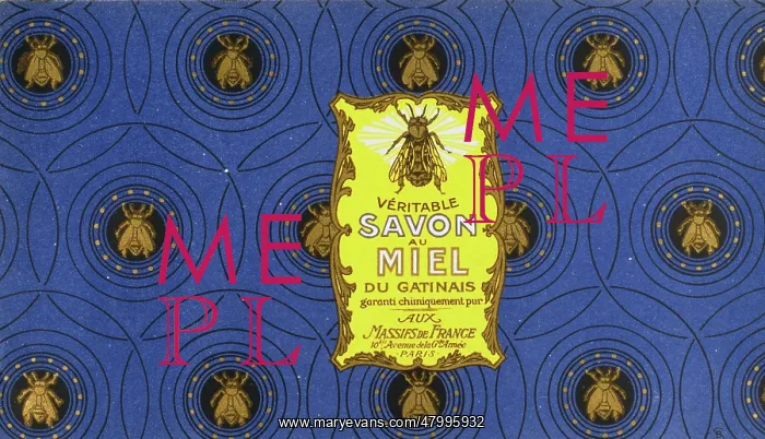 : Wrapper design for Savon au Miel (Honey Soap) : Wrapper design for Savon au Miel (Honey Soap)