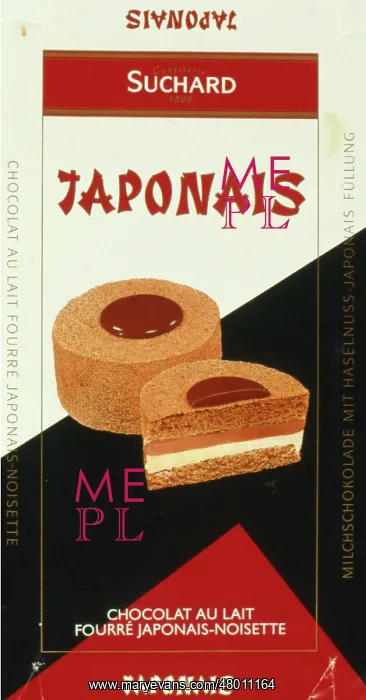 : Wrapper design for Suchard Japonais milk chocolate : Wrapper design for Suchard Japonais milk chocolate