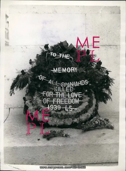 : Wreath at Cenotaph, Spanish Confederation of Labour : Wreath at Cenotaph, Spanish Confederation of Labour