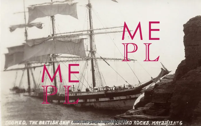 : Wreck of the ship Cromdale at the Lizard : Wreck of the ship Cromdale at the Lizard