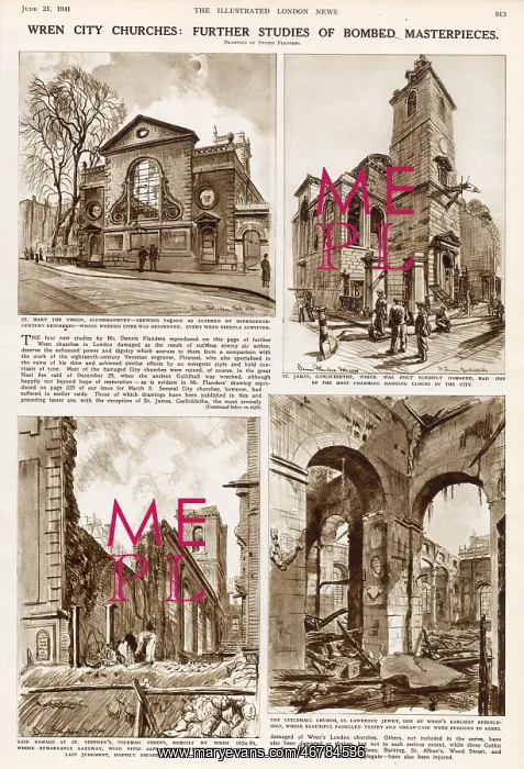 : Wren City churches: bombed masterpieces : Wren City churches: bombed masterpieces