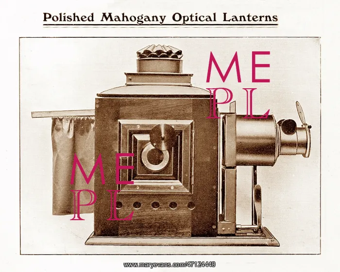  : Wrench mahogany magic lantern slide projector