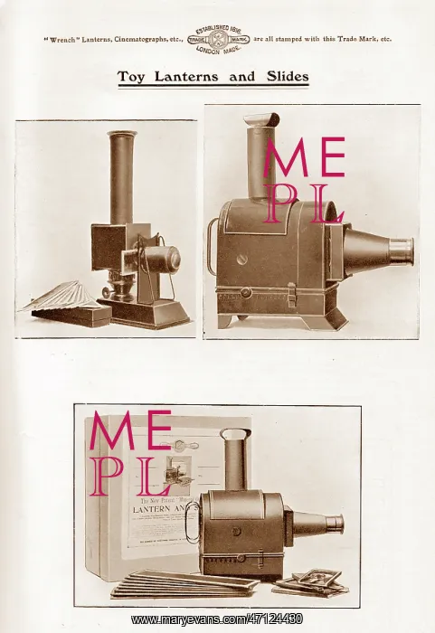  : Wrench toy magic lantern slide projector
