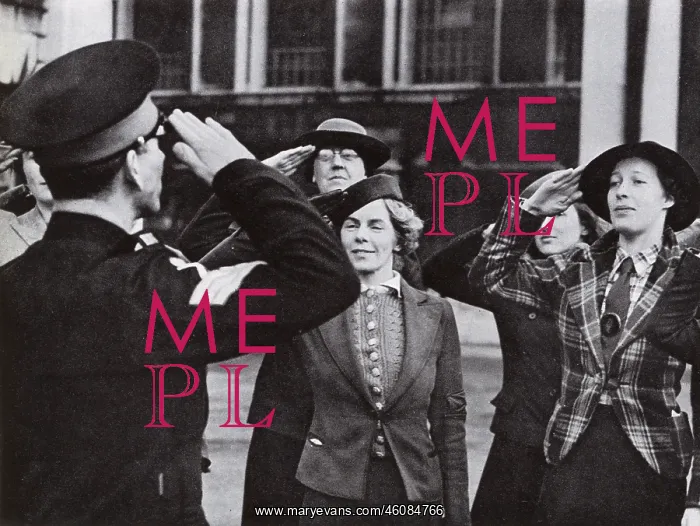 : Wrens learning to salute, 1940 : Wrens learning to salute, 1940