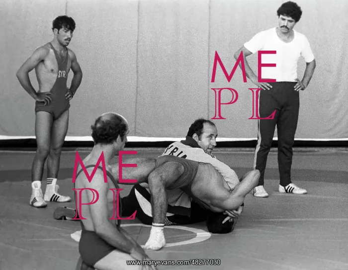 : Wrestlers training, 1980 : Wrestlers training, 1980