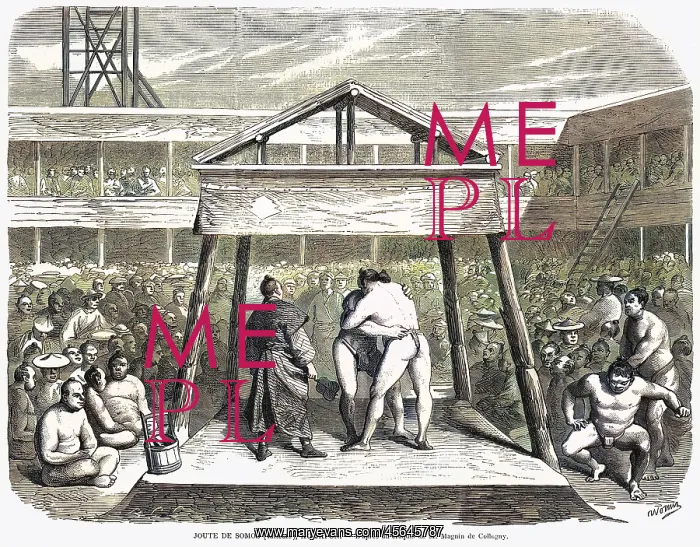: Wrestling in Japan 1860s : Wrestling in Japan 1860s