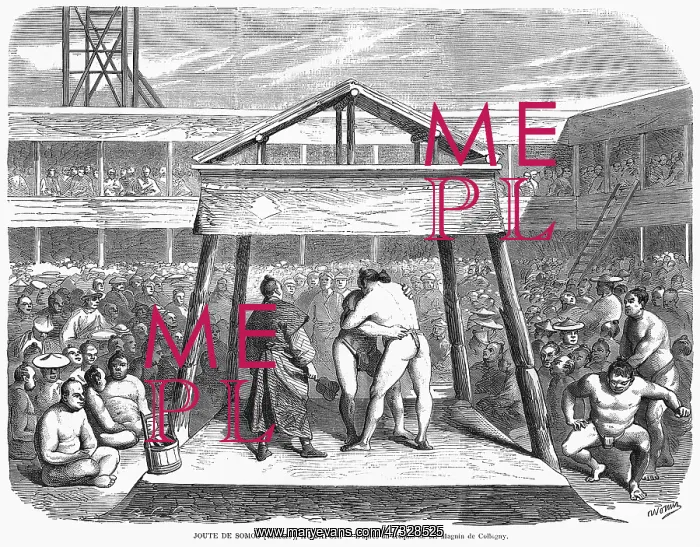 : Wrestling in Japan 1860s : Wrestling in Japan 1860s