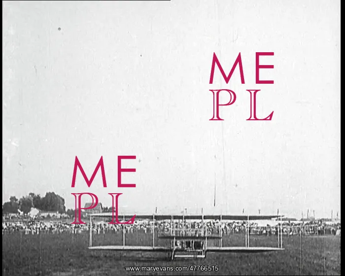 : Wright Brothers Biplane Giving A Demonstration : Wright Brothers Biplane Giving A Demonstration