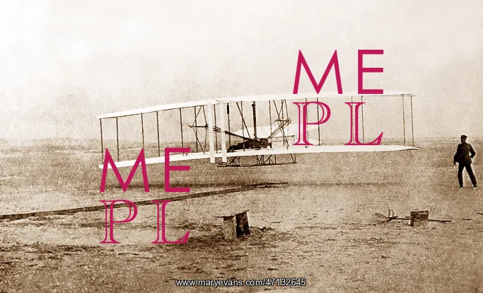 : The Wright Brothers first flight at Kitty Hawk : The Wright Brothers first flight at Kitty Hawk