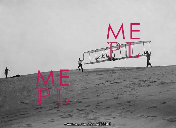 : Wright Brothers glider with a single vertical : Wright Brothers glider with a single vertical
