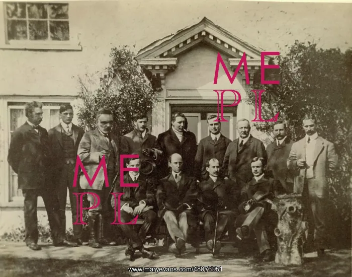 : Wright brothers outside Mussel Manor at Shellbeach : Wright brothers outside Mussel Manor at Shellbeach