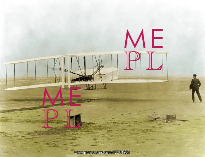 : Wright Flyer, First Flight, 1903 : Wright Flyer, First Flight, 1903