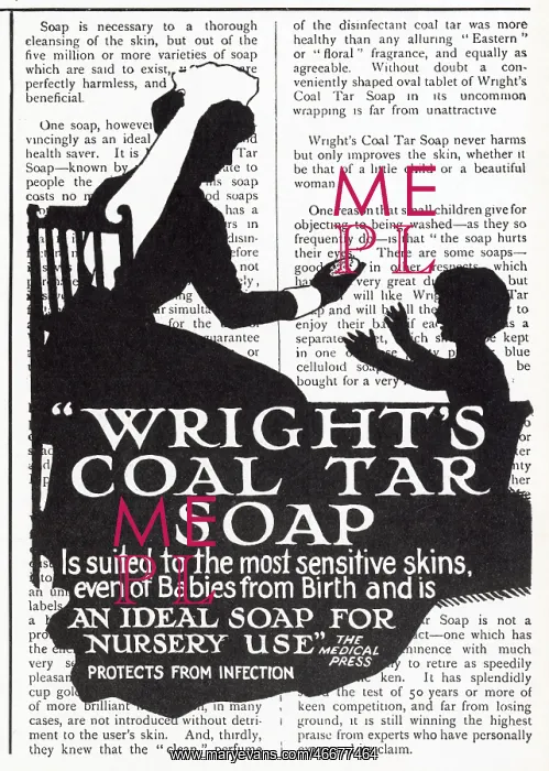 : Wright's Coal Tar Soap advertisement : Wright's Coal Tar Soap advertisement