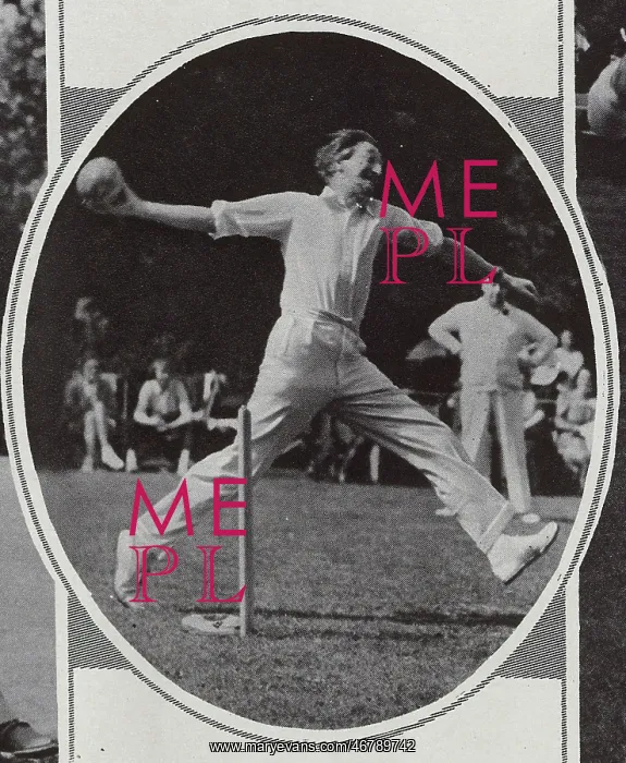 : Writer A. P. Herbert, bowling : Writer A. P. Herbert, bowling