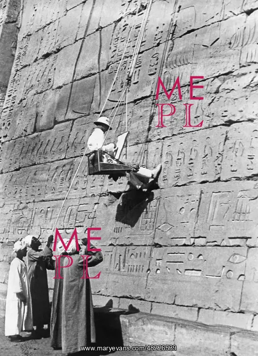 : Writing down of hieroglyphics, 1931 : Writing down of hieroglyphics, 1931