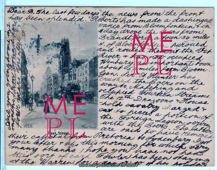 : Written message containing news from the front : Written message containing news from the front