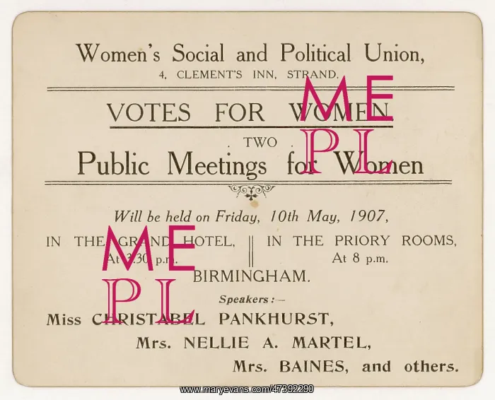 : WSPU ANNOUNCEMENT : WSPU ANNOUNCEMENT