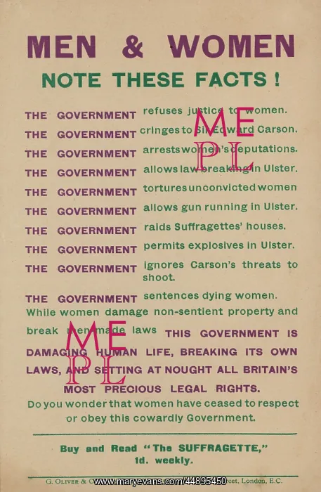 : W.S.P.U Handbill Men and Women : W.S.P.U Handbill Men and Women