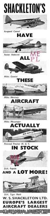 : W.S.Shackleton Aircraft Sales & Brokerage : W.S.Shackleton Aircraft Sales & Brokerage